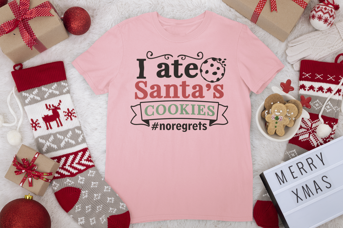 Ate Santa's Cookies Tee - Christmas Collection