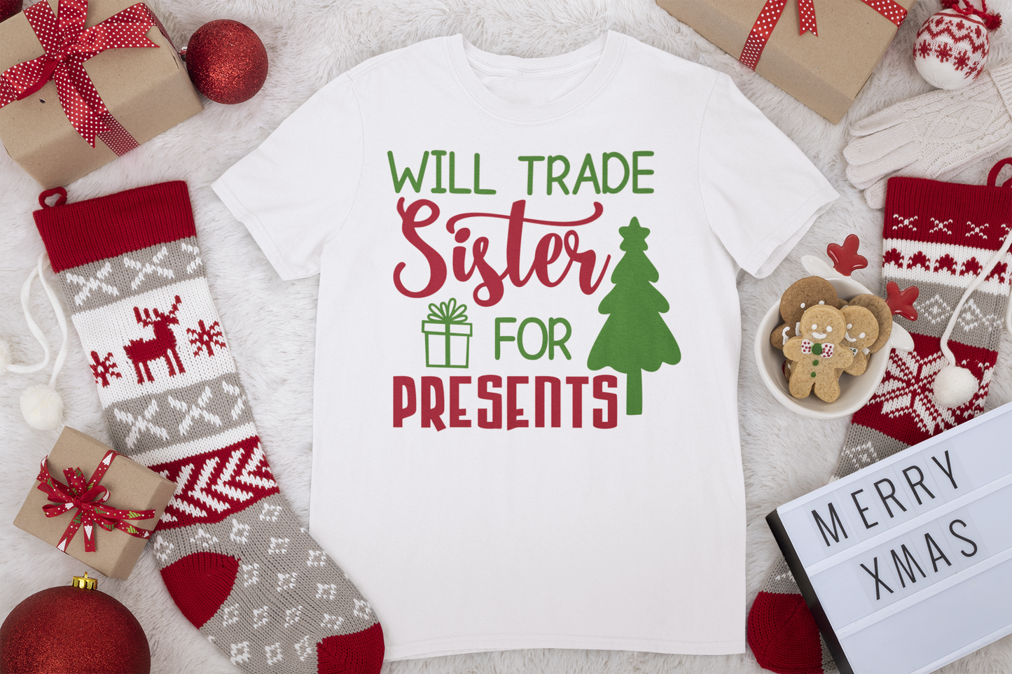 Will Trade Sister Tee - Christmas Collection
