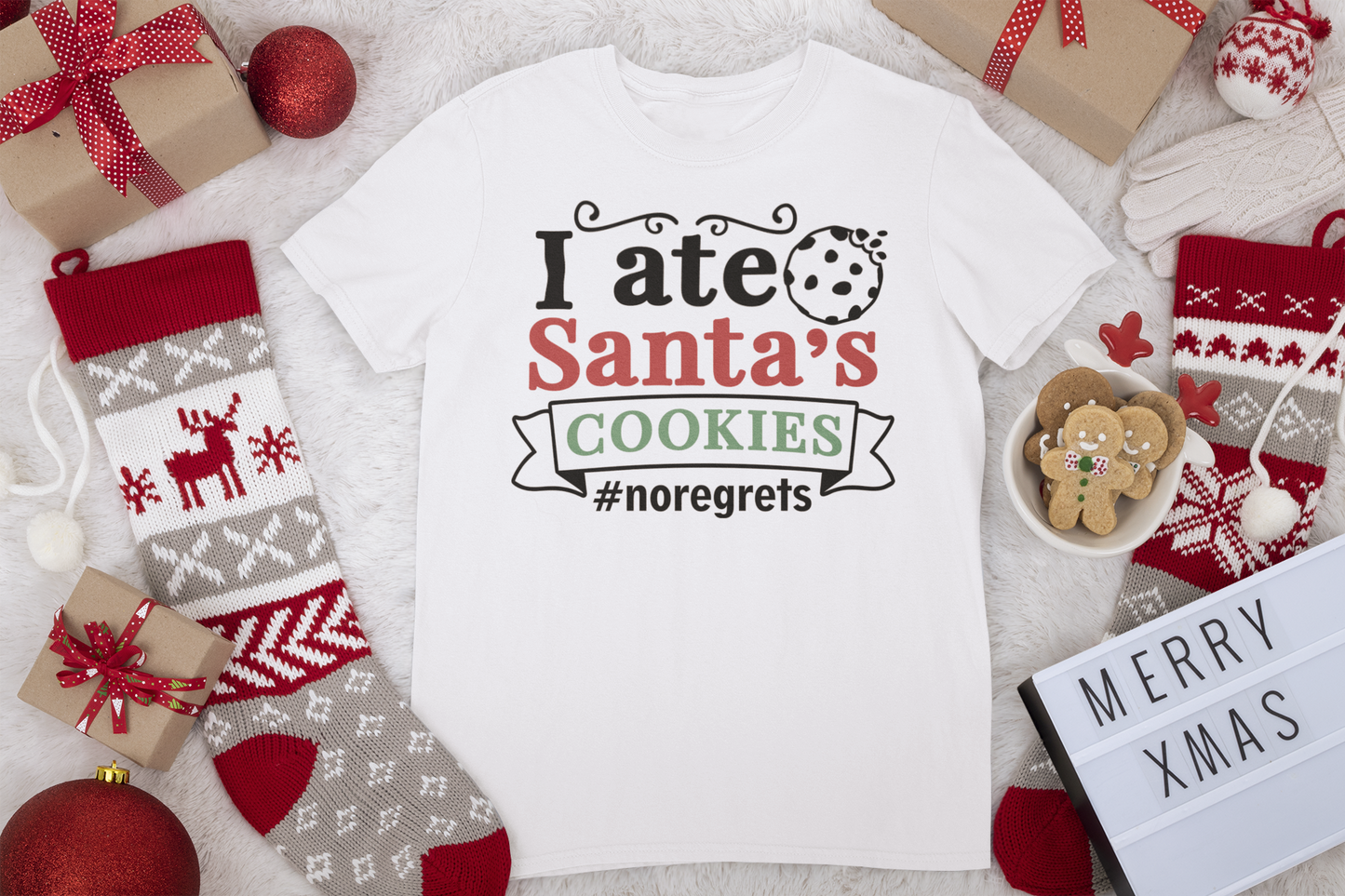 Ate Santa's Cookies Tee - Christmas Collection