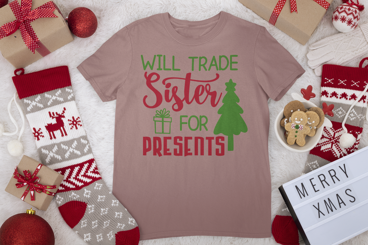 Will Trade Sister Tee - Christmas Collection