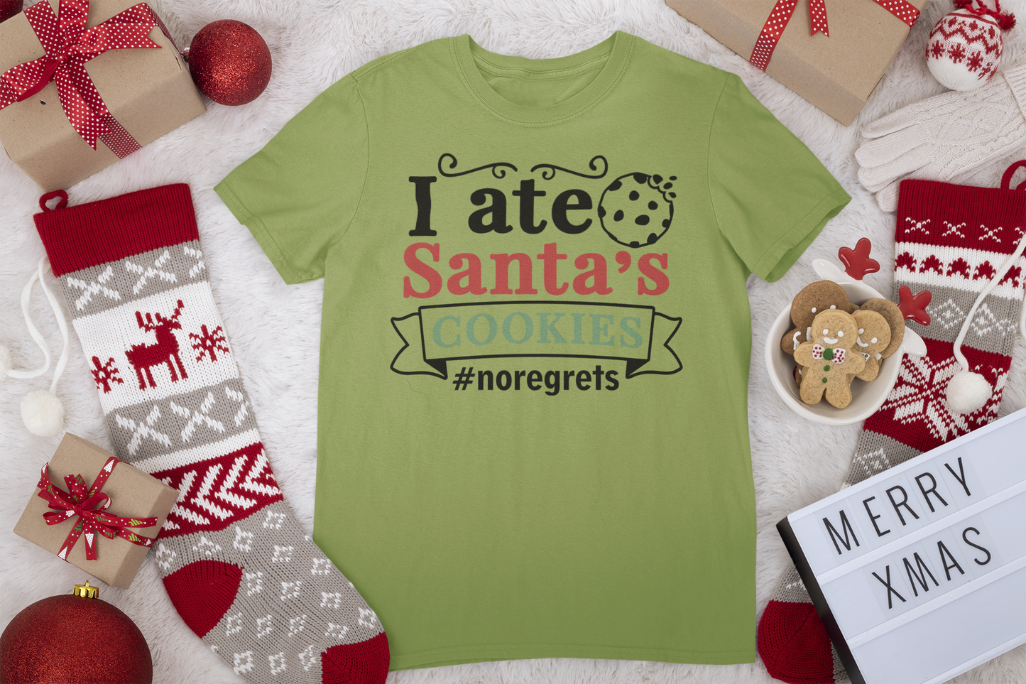 Ate Santa's Cookies Tee - Christmas Collection