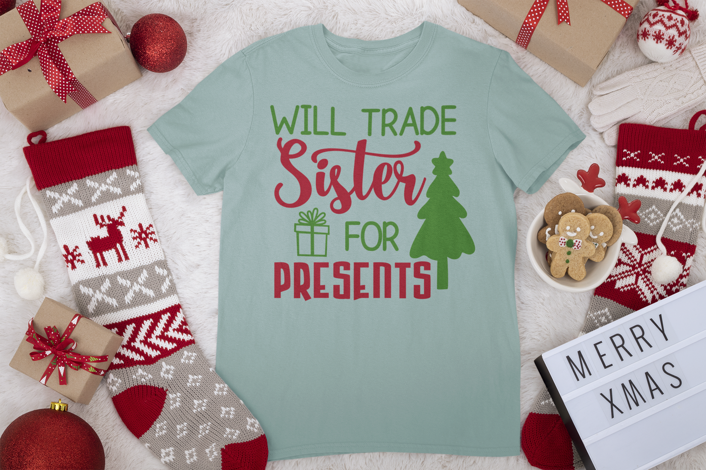 Will Trade Sister Tee - Christmas Collection