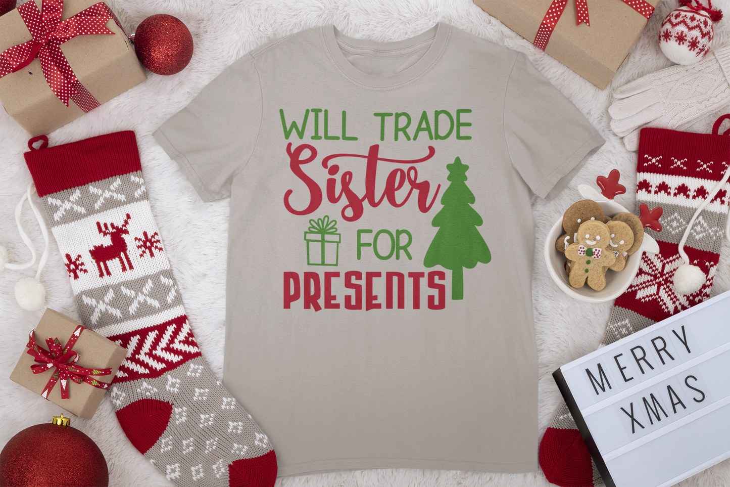 Will Trade Sister Tee - Christmas Collection