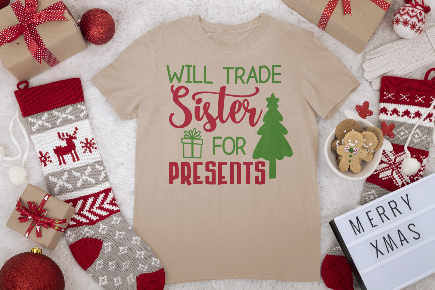 Will Trade Sister Tee - Christmas Collection