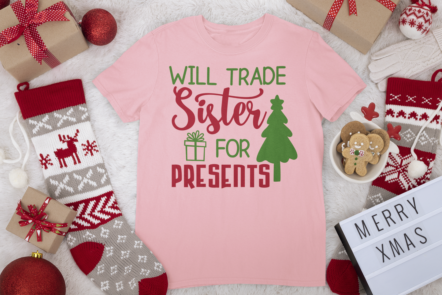 Will Trade Sister Tee - Christmas Collection