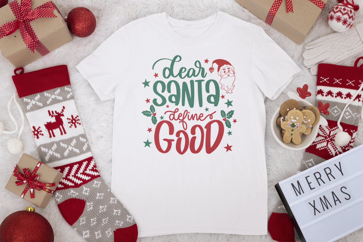 Dear Santa, Define Good Tee - Christmas Collection