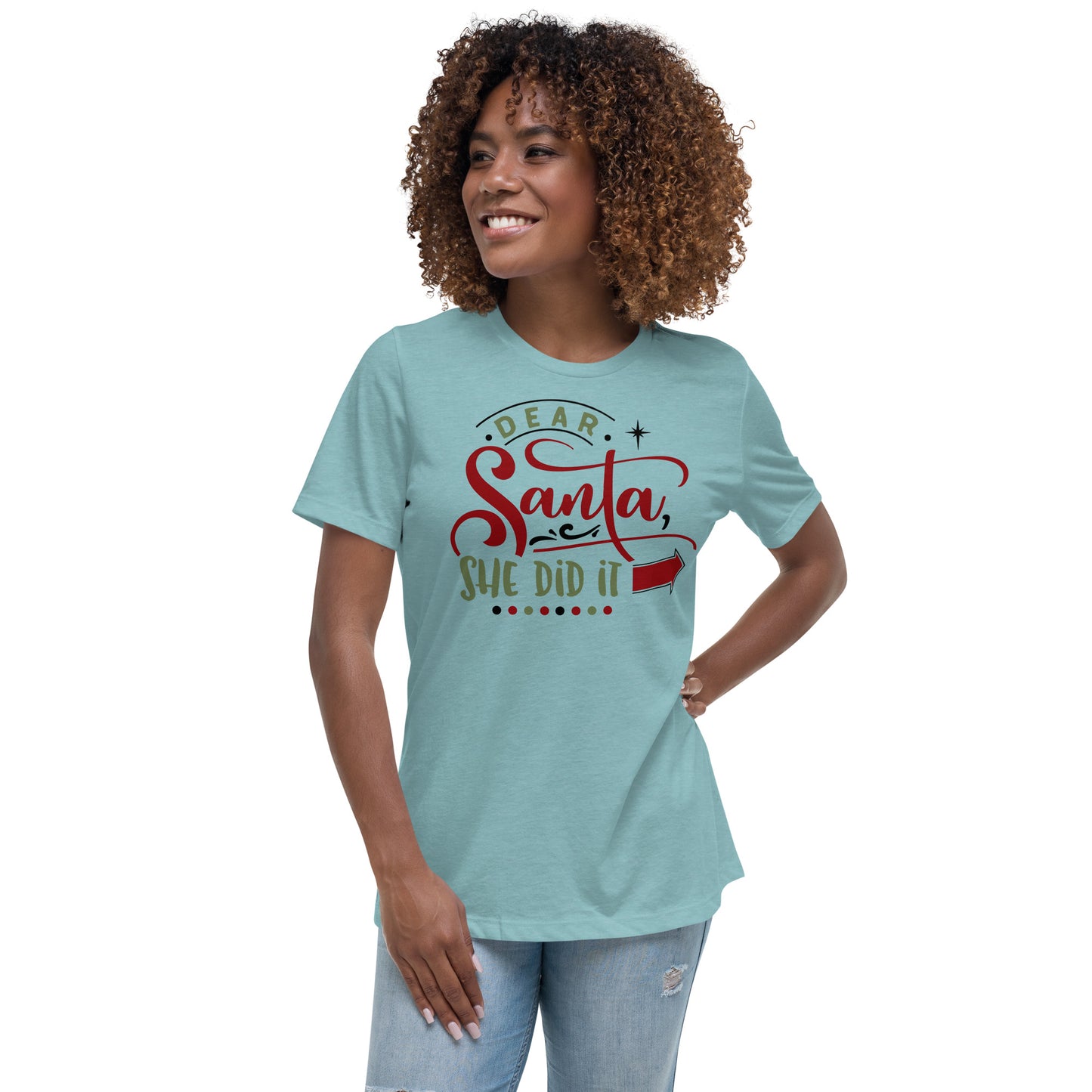Dear Santa, She Did It Tee - Christmas Collection